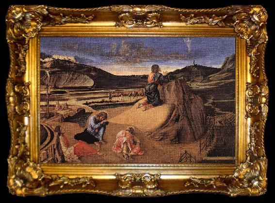 framed  BELLINI, Giovanni Agony in the Garden dfd, ta009-2